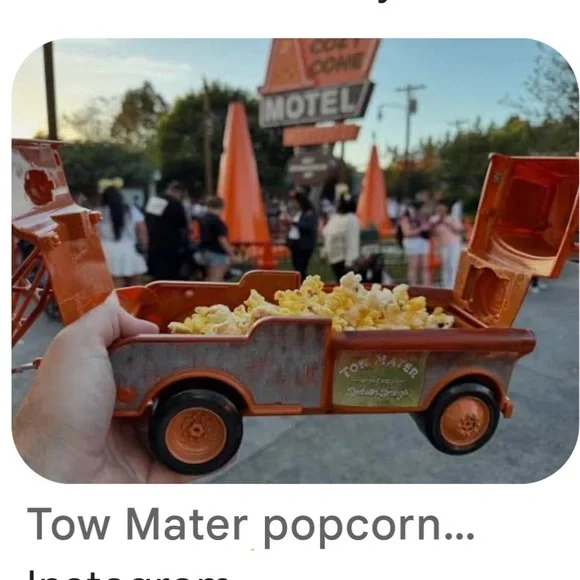 Tow Mater Popcorn Holder Disneyland - Picture 4 of 8